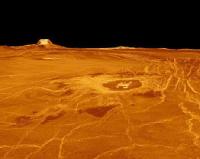 En esta imagen se observa la superficie de Venus, el planeta que pudo tener vida en su interior.