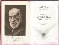 Portada del libro completa Cajal