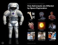 Efectos de la ingravidez en los astronautas