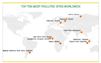 Los diez lugares más contaminados del mundo