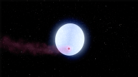 Imagen del exoplaneta KELT-9b y su estrella KELT-9