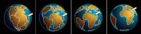 En esta imágen podemos observar la evolución de la Pangea y como los continentes se han ido desplazando.